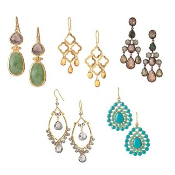 Stella & Dot Juliette Gem Drop Earrings - Picture 3 of 6